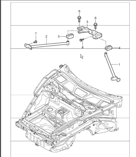 Diagram 801-15 Porsche Panamera S V6 Turbo 3.0L 2WD Executive 