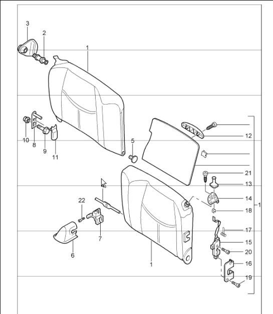 Diagram 817-70 Porsche 卡宴 3.0L 柴油 2007>>  车身