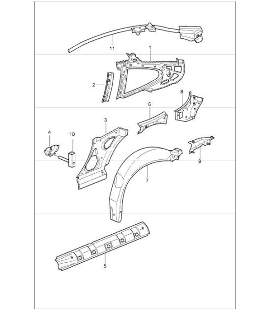 Diagram 801-50 Porsche Panamera 971 MK2 (2021-2023) 