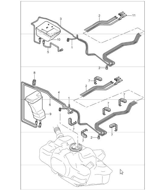 Diagram 201-05 Porsche Panamera 4S V6 3.0L 4WD（440 马力） 