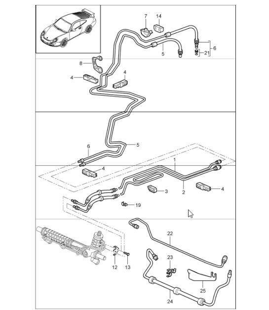 Diagram 403-02 Porsche 卡宴 V6 3.0L 汽油 340Hp 