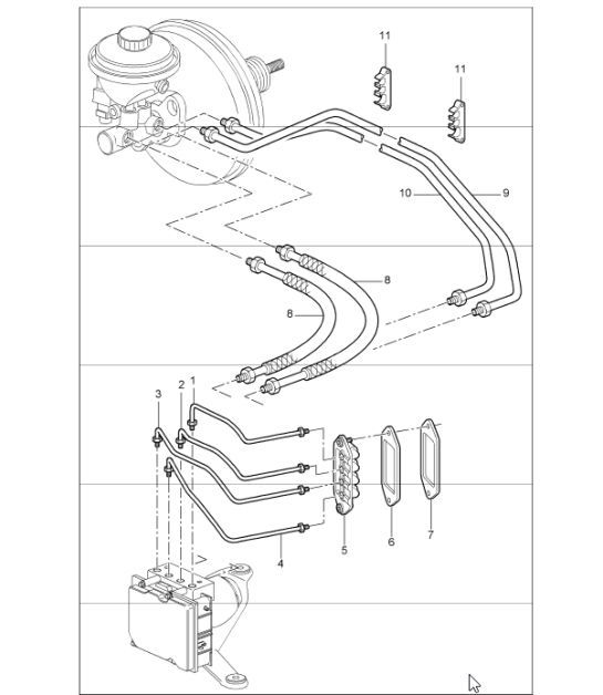 Diagram 604-05 Porsche 991 Speedster Roues, Freins