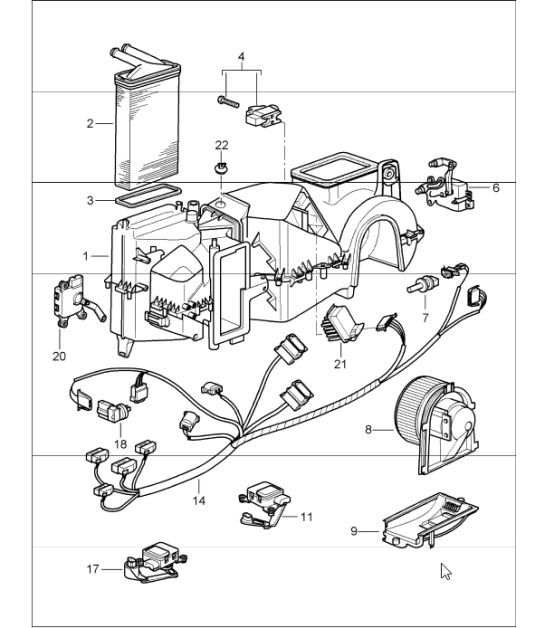 Diagram 813-05 Porsche Boxster GTS 718 4.0L Manual (400 CV) Carrocería