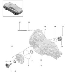 Manual gearbox / Individual parts (Model: G8120) 981C Cayman GT4 2016