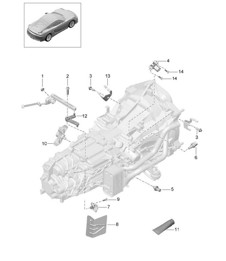 Boîte de vitesses manuelle / Pièces détachées (Modèle : G8120) 981C Cayman GT4 2016