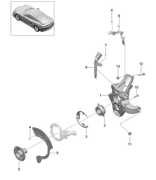 Diagram 501-000 Porsche Panamera 970 MK1 (2009-2013) 