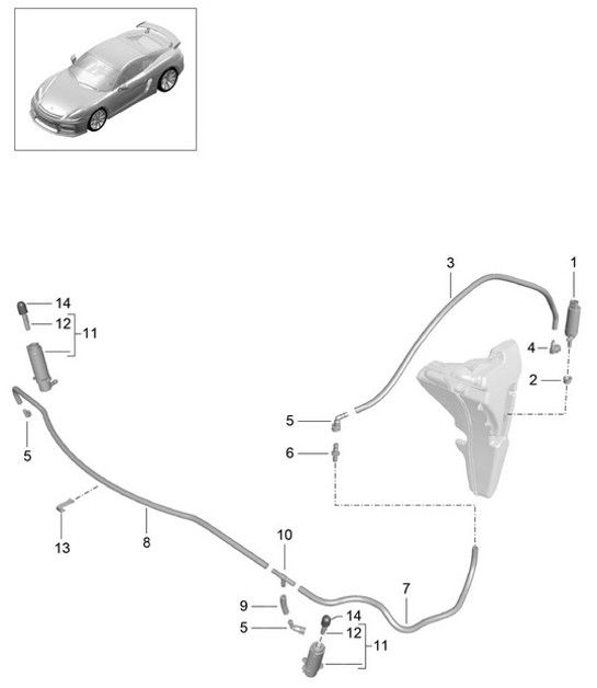 Diagram 904-020 Porsche Panamera GTS V8 4.8L 