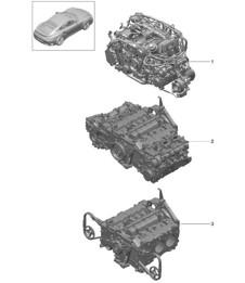 Motore sostitutivo (modello: A171) 991 Turbo 2014-20