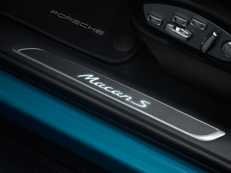 Original Porsche 99204482080 Door sill guards in matt Carbon