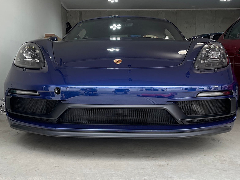 Complete front bumper grille wire mesh set Porsche 718 Boxster and