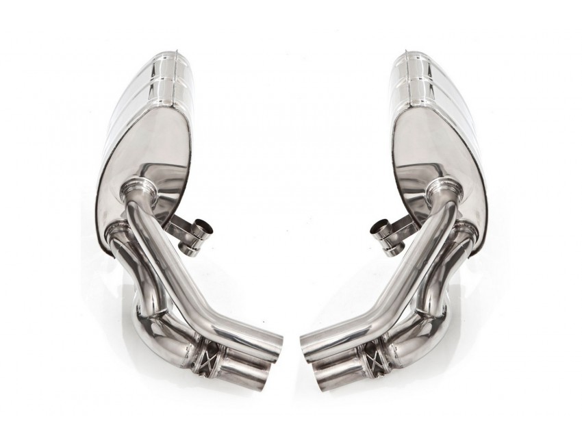 Sports exhaust side silencers with valves Porsche 997 GT3 and GT3 RS TSPOGT3C10.003.A Design 911