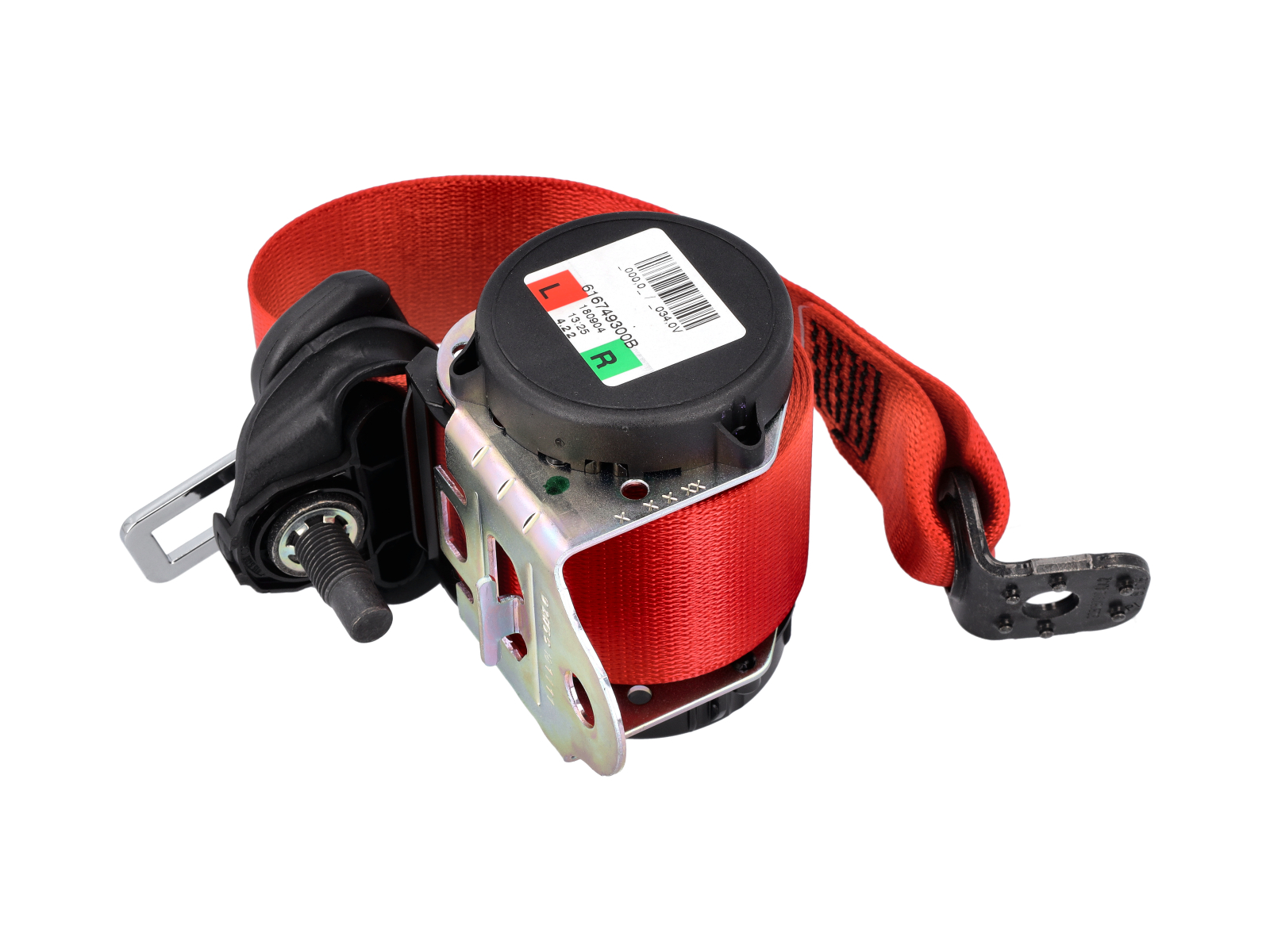 Seat belt REAR coupe Guards Red. Porsche 991.1 / 991 turbo / 991.2 ...