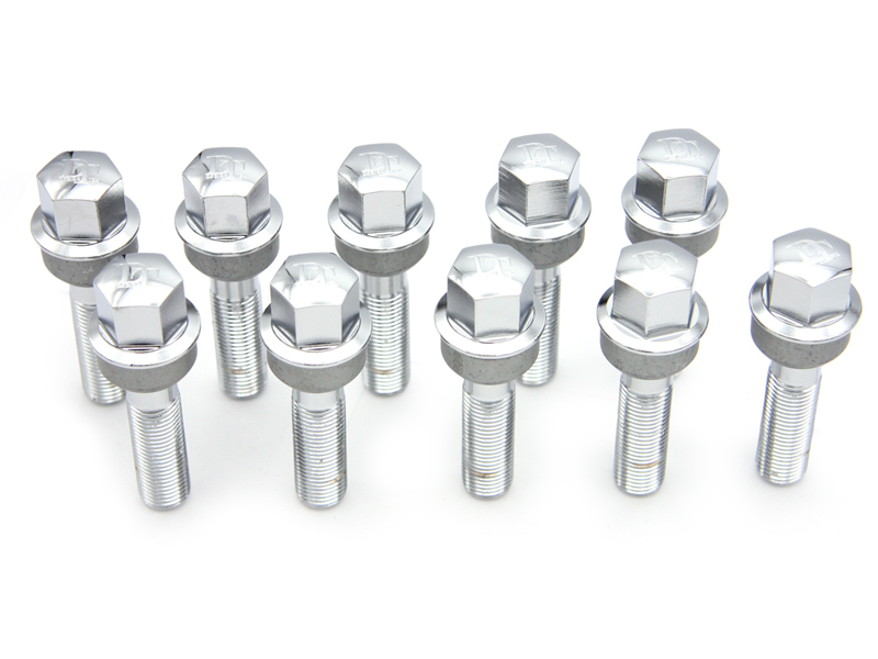 10 Bulloni Ruota Con Testa Conica Argento M12x1.5 - 24 Mm Per Cerchi In Lega E Acciaio - Foto 6