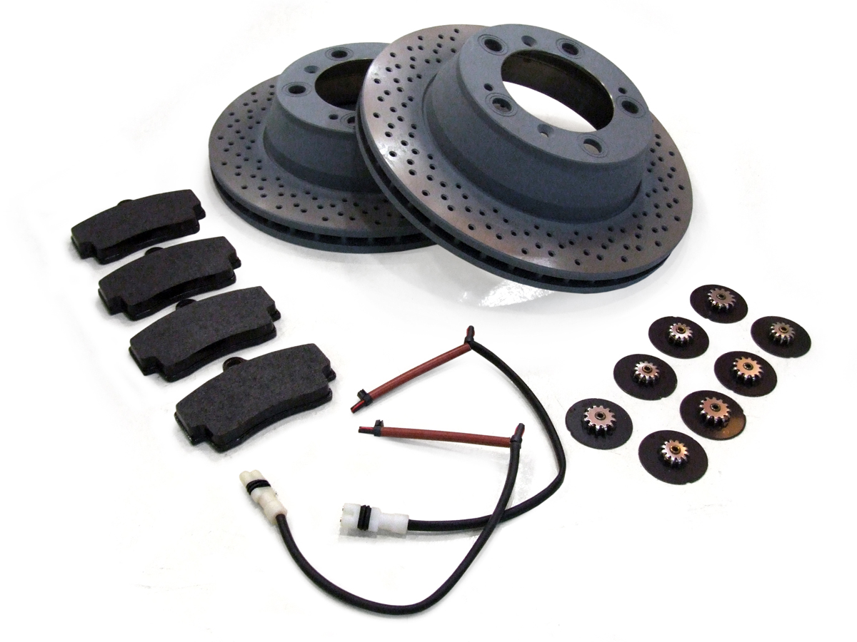 Paquete De Pastillas De Freno Y Discos De Freno TRASEROS Porsche 997 3