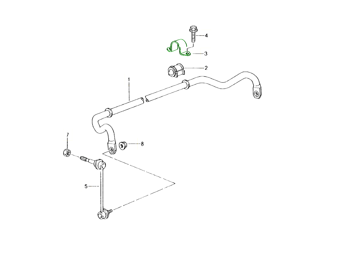 Buy Porsche Boxster 986/987/981 (19972016) Anti Roll Bar Bracket