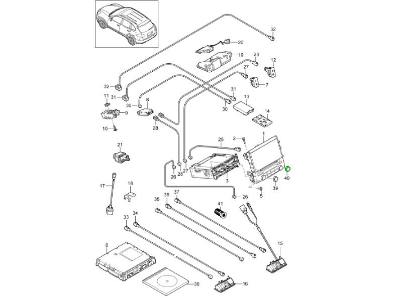 Bouton De Volume Pour Porsche - Remplacement Compatible Boxster 981, 911 991, Cayman, Etc. (2013-2016), Référence 97064292901/93001, Noir