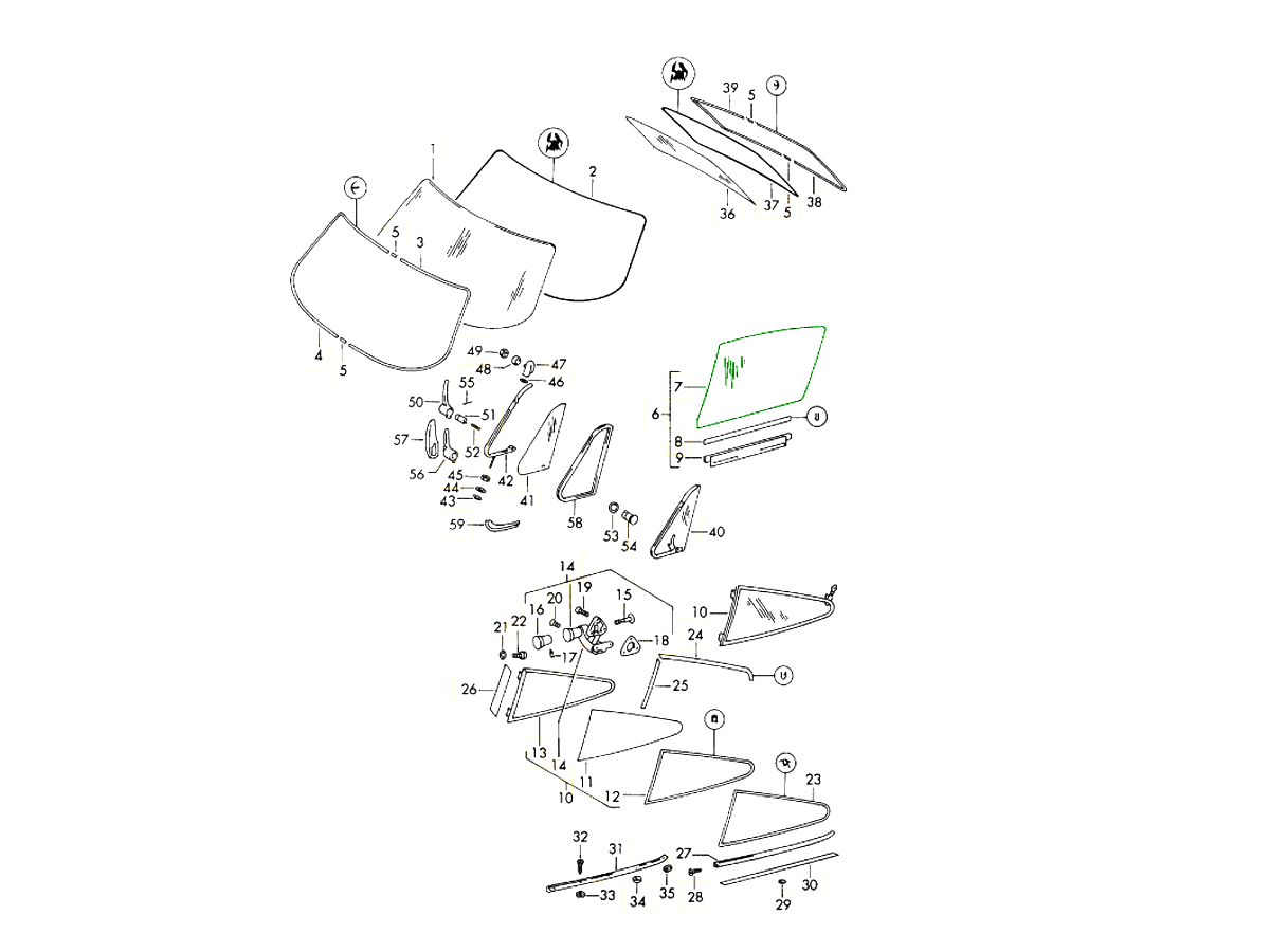 Front side glass | Design 911