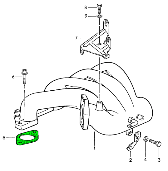 Porsche 944 Air intake manifold gasket 94411016302 94411016302/1