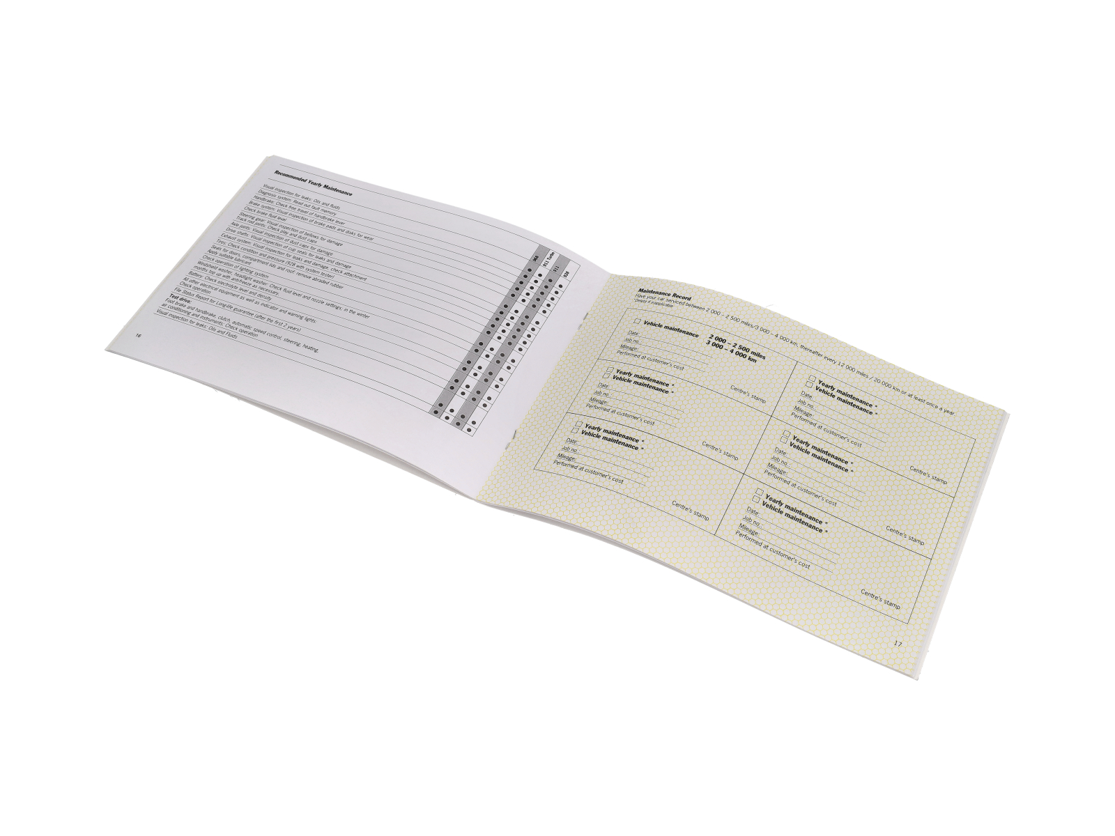 Guarantee and maintenance handbook for Porsche 911 (964) Turbo ...