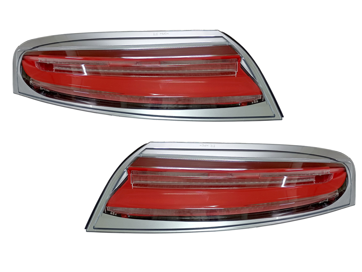 Rear indicator units, Full LED with Silver Rim + LED Sequential Turn ...