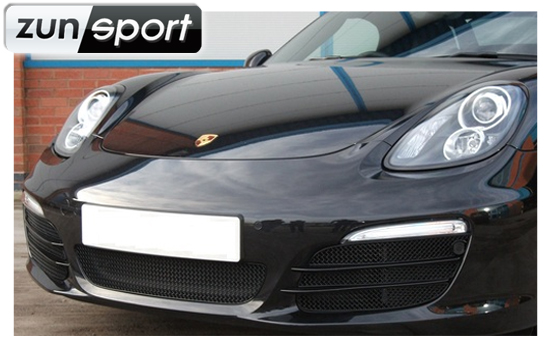 Zunsport Front Bumper Stainless Wire Mesh Black Grille - Chrysler Crossfire - Front Grille Set - Front Grille Set - Part Number: ZCR45304B Black Finish