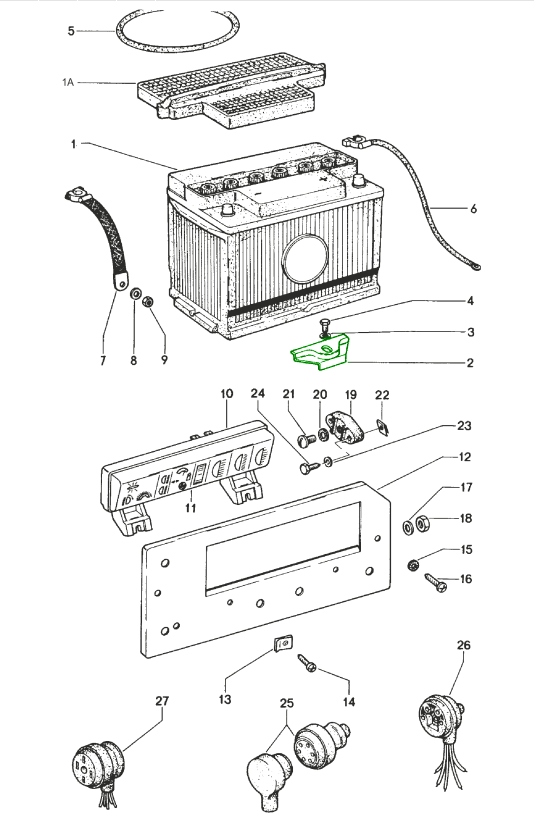 Battery Hold Down Clamp Stainless Steel 91461123310 91461123310/1 Design 911