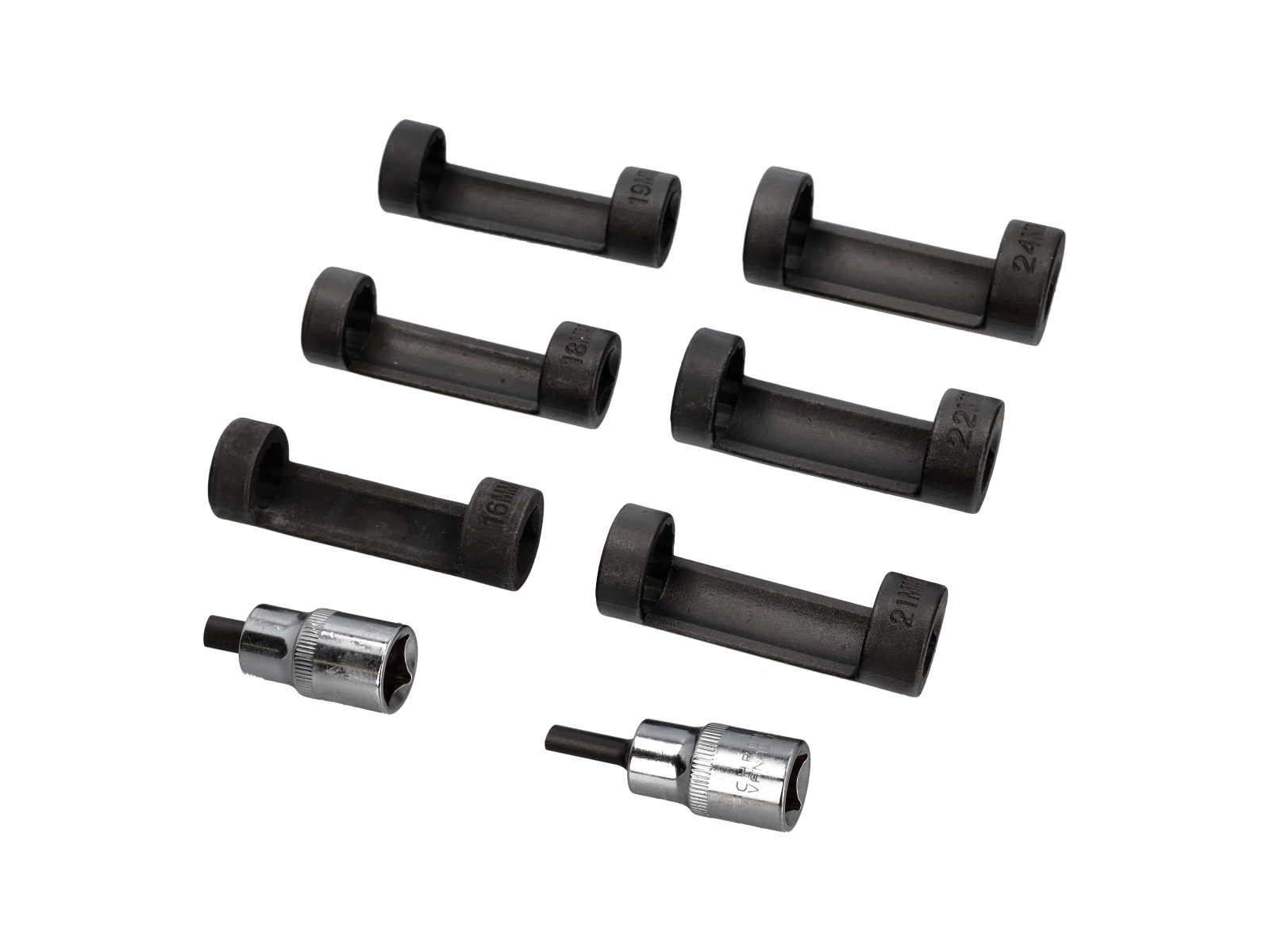 6-Piece Suspension Strut Nut Socket Set | 16–24mm Shock Absorber Top ...