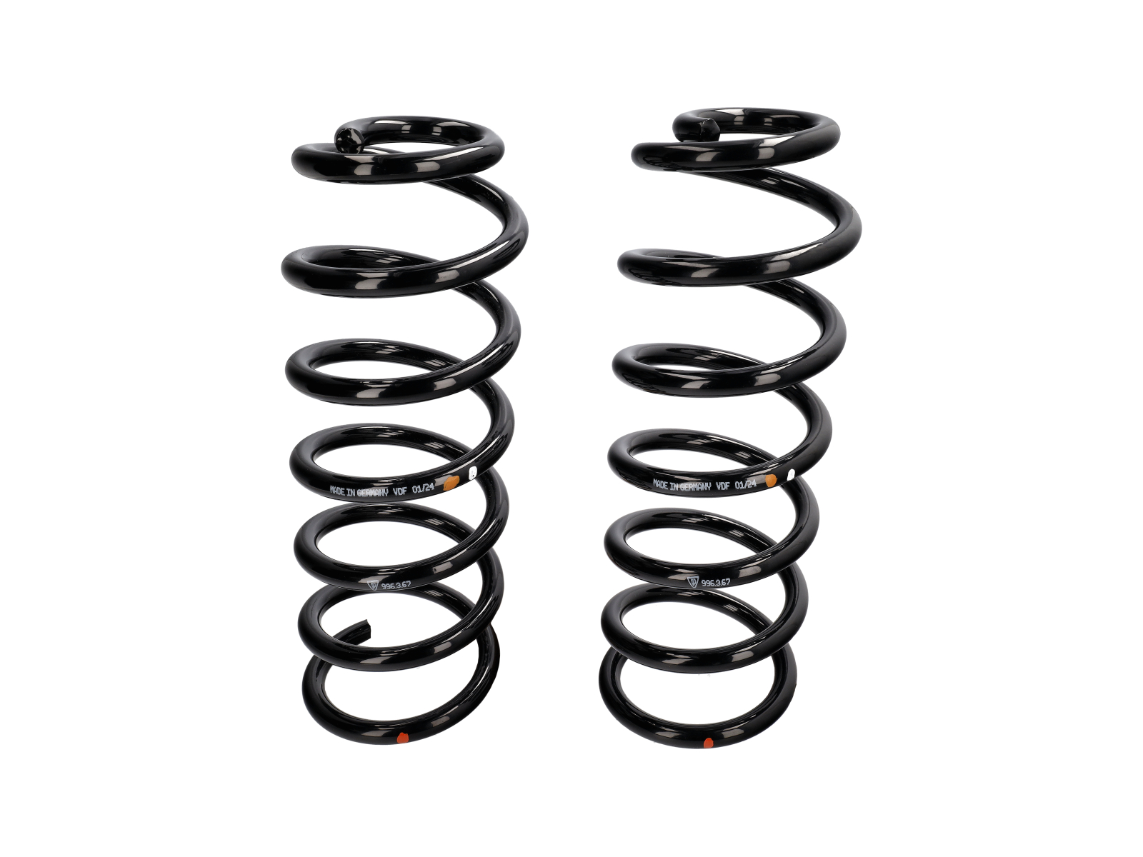 Rear Coil Springs (Pair) - Brown/White Markings - for Porsche 996 ...