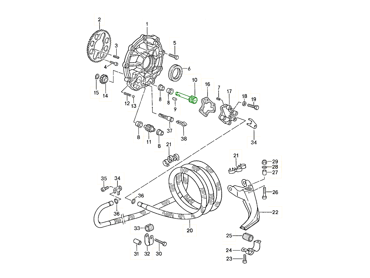 Porsche 944 Oil pump wheel PCG115119 PCG115119 Design 911