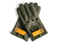 Gants de conduite en cuir Roadr Coureurs Vintage