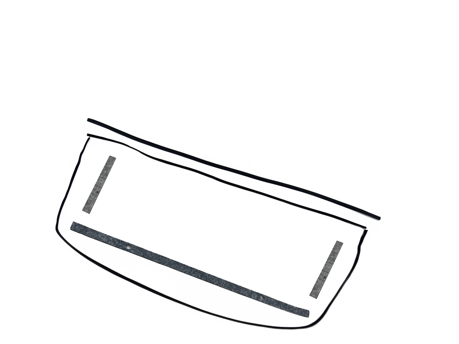 Sunroof seal and felt kit. Porsche 911 1965 to 1989 91156419100KIT