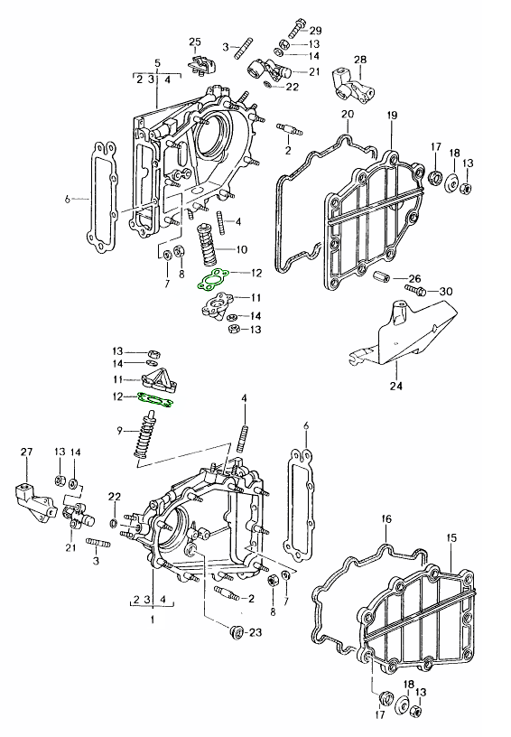 Porsche 964 993 Timing chain tensioner gasket 96410517703 96410517703