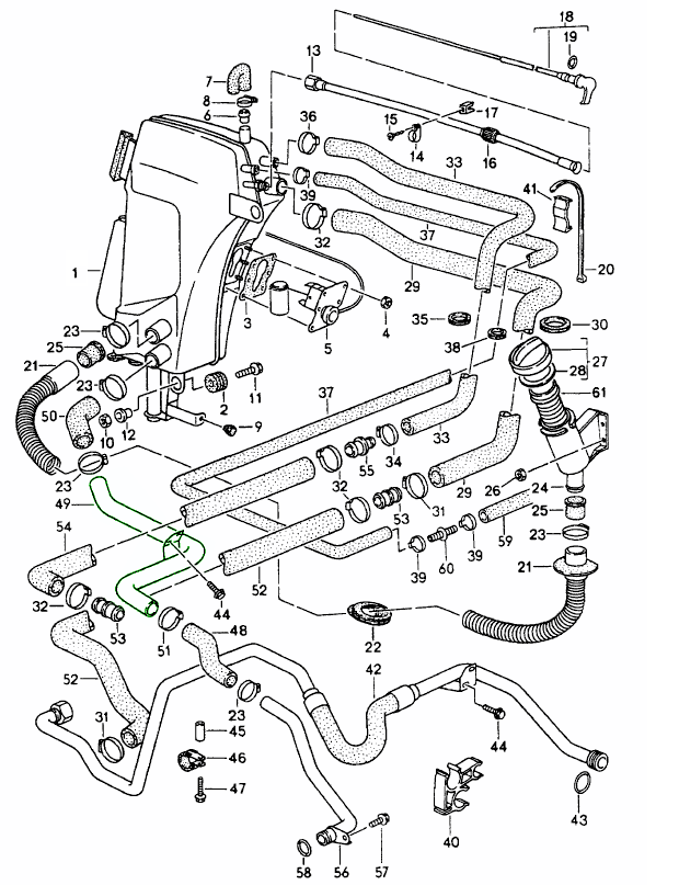 Porsche 993 Oil pipe 99320725101 99320725101 Design 911