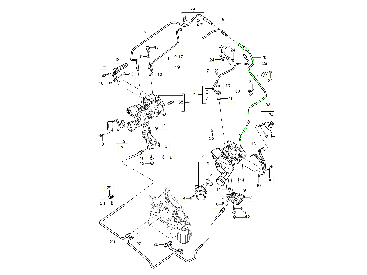Buy Porsche Cayenne 9PA (955) 20032006 Turbo Chargers / Intercoolers