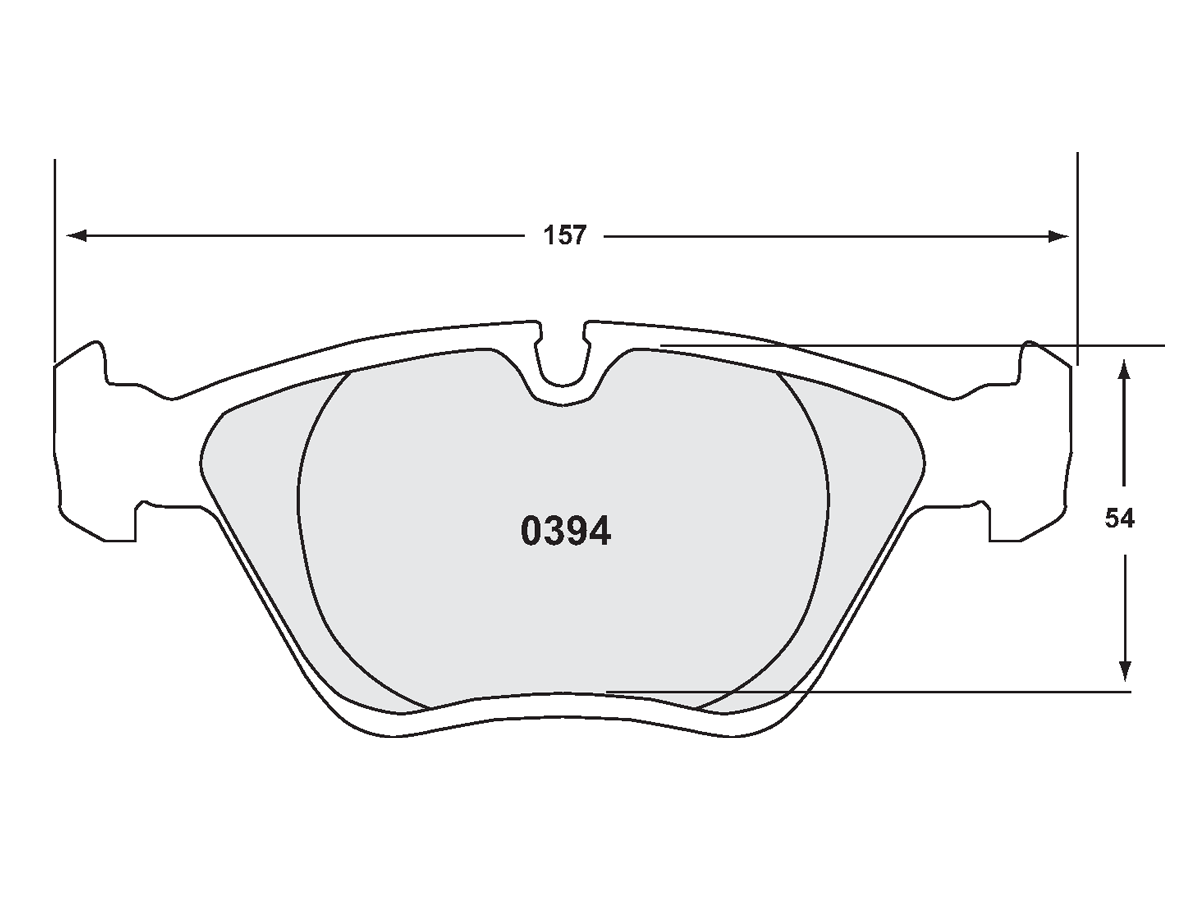 PFC Fast Road & Race Front Brake Pads BMW E46 M3, E36 M3 0394.11